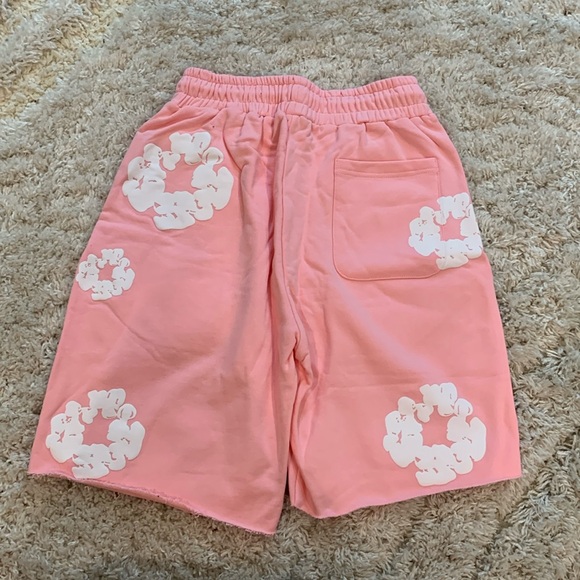 Denim Tears pink shorts flared the cotton wreath men’s size large - Picture 2 of 2